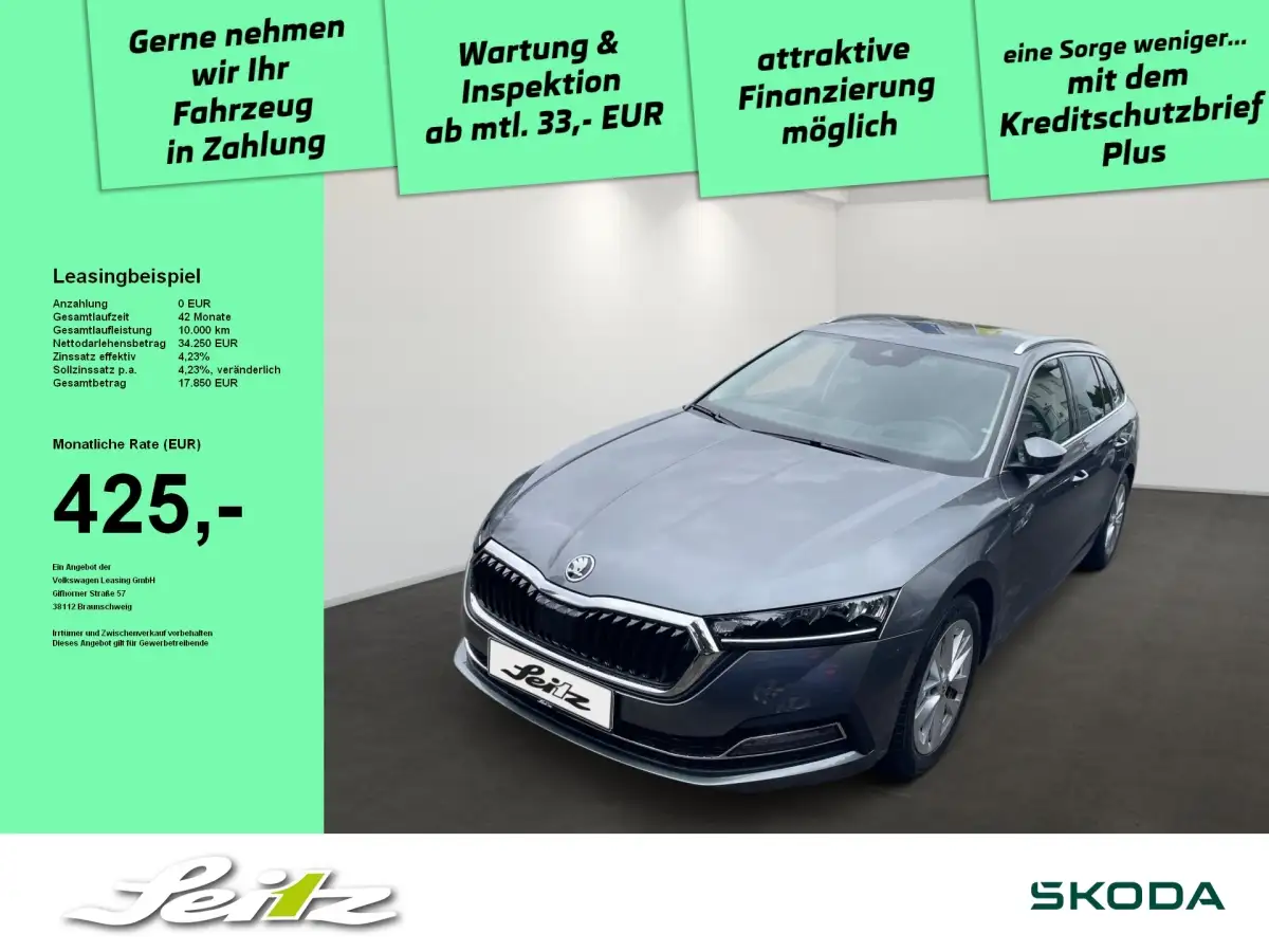Skoda Octavia, Kombi, Benzin, Automatik, Grau