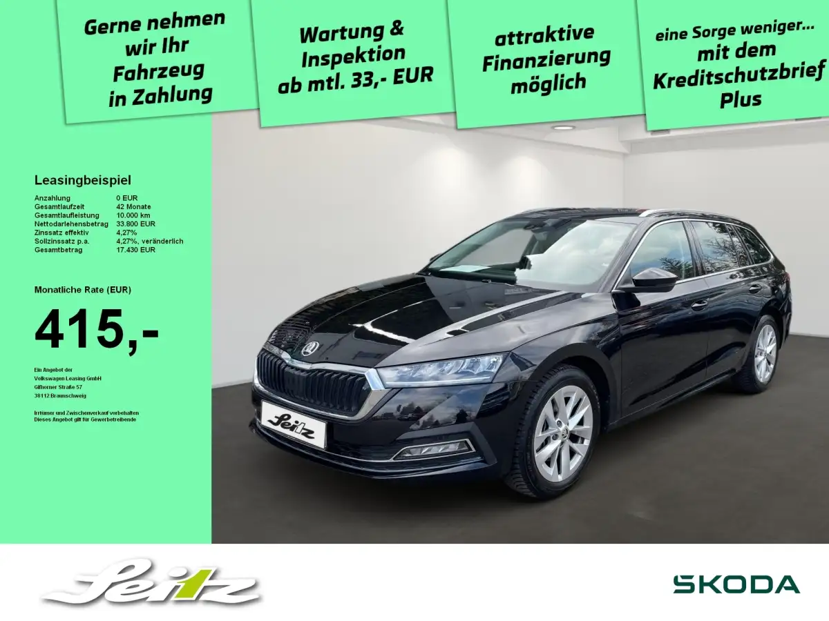 Skoda Octavia, Kombi, Benzin, Automatik, Schwarz