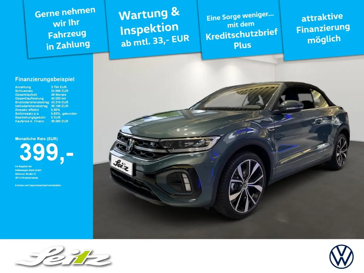 Volkswagen T-Roc, Cabrio/Roadster, Benzin, Automatik, Blau