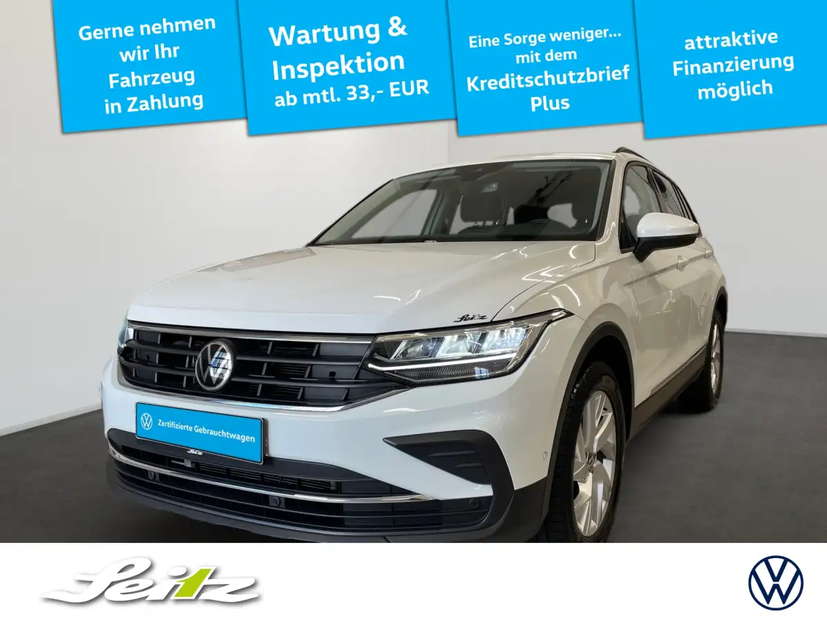 Volkswagen Tiguan, SUV/Geländewagen/Pickup, Diesel, Automatik, Weiß