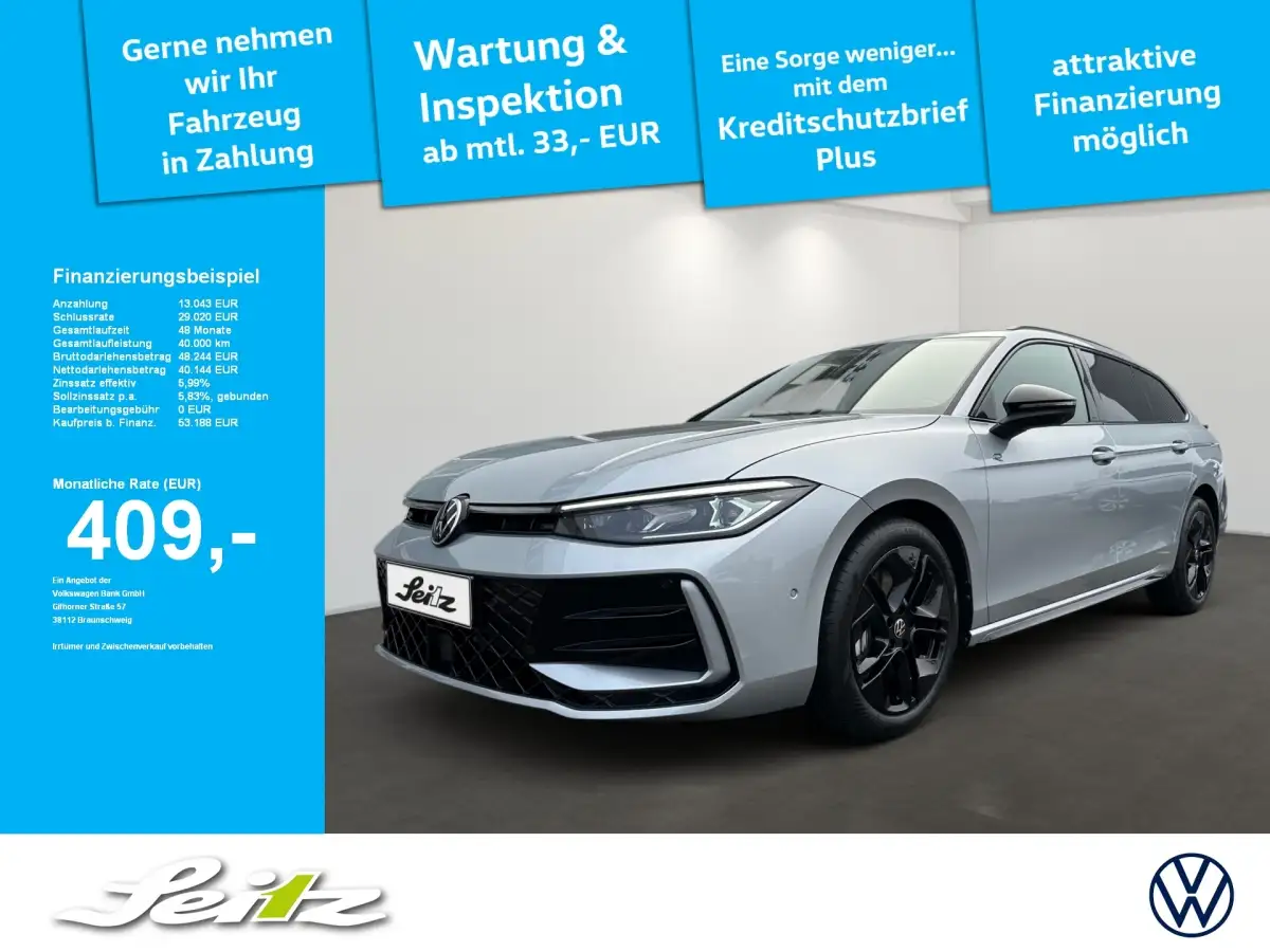 Volkswagen Passat Variant, Kombi, Diesel, Automatik, Silber