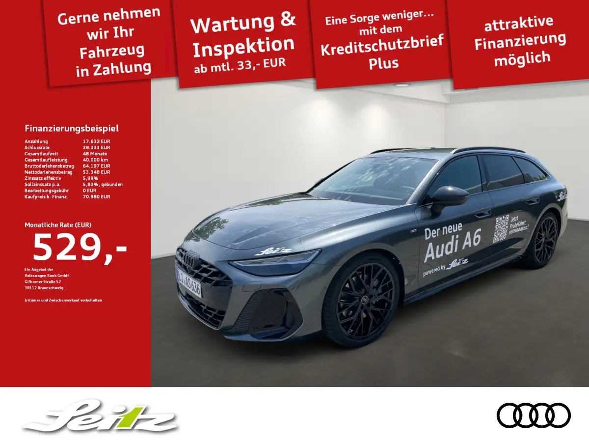 Audi A6, Kombi, Diesel, Automatik, Grau
