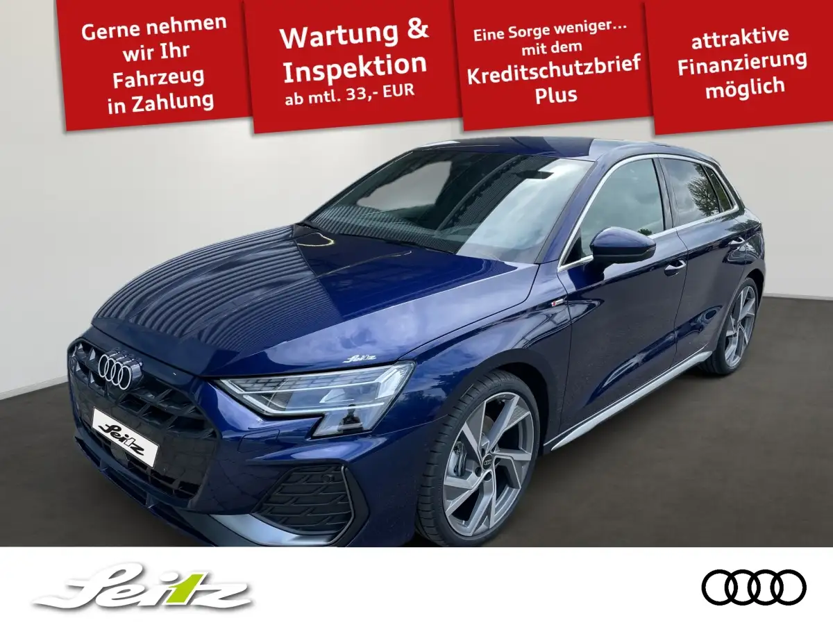 Audi A3, Limousine, Benzin, Automatik, Blau