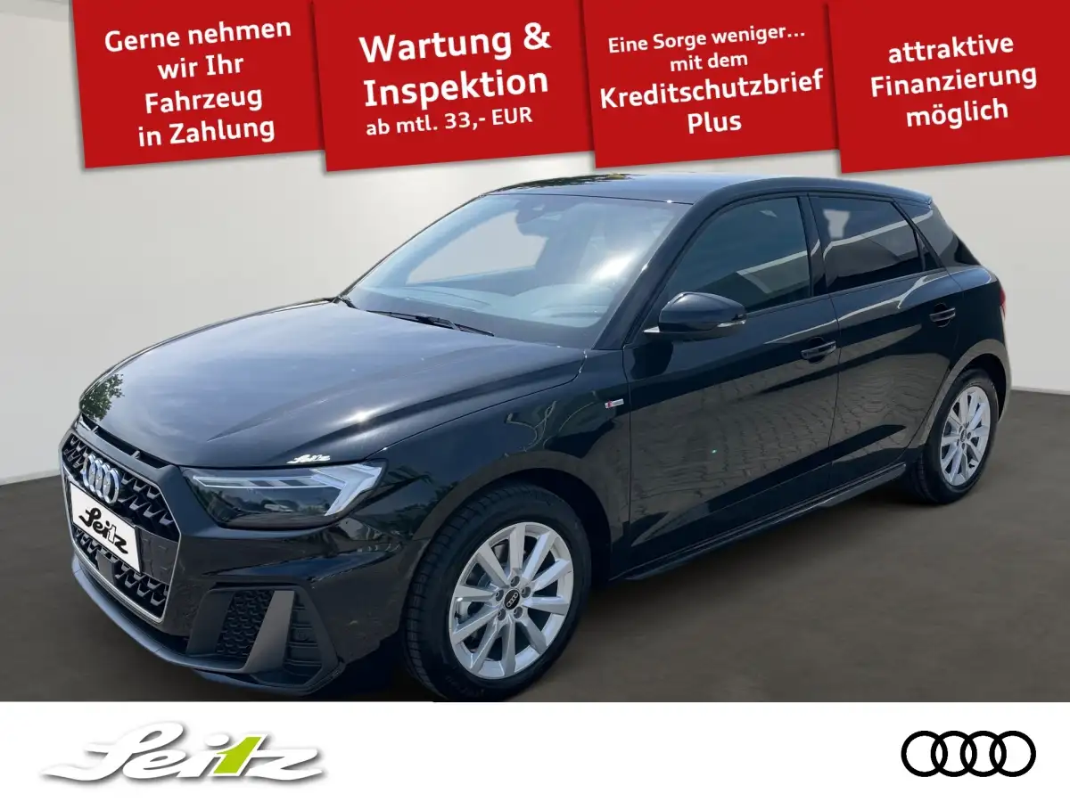 Audi A1, Kleinwagen, Benzin, Automatik, Schwarz
