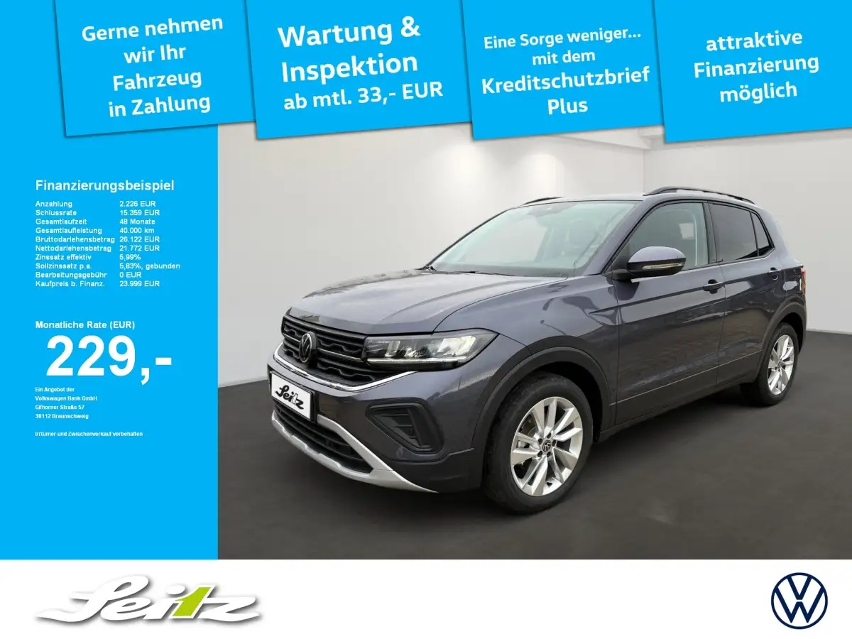 Volkswagen T-Cross, SUV/Geländewagen/Pickup, Benzin, Schaltgetriebe, Grau