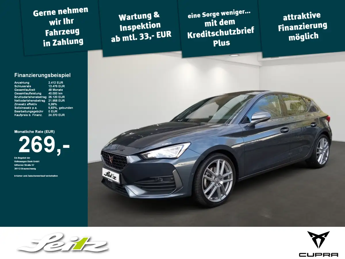 Cupra Leon, Limousine, Benzin, Schaltgetriebe, Grau