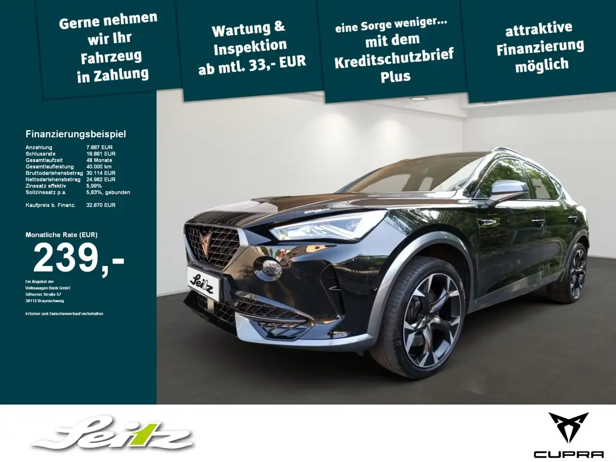 Cupra Formentor, SUV/Geländewagen/Pickup, Benzin, Automatik, Schwarz