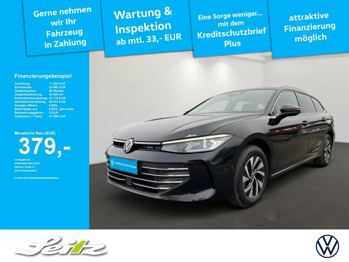 Volkswagen Passat Variant, Kombi, Diesel, Automatik, Schwarz