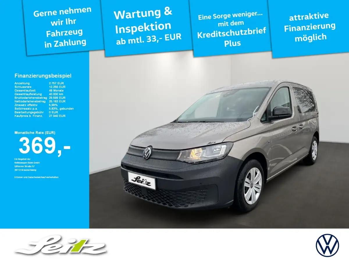 Volkswagen Caddy, Van/Kleinbus, Benzin, Schaltgetriebe, Beige