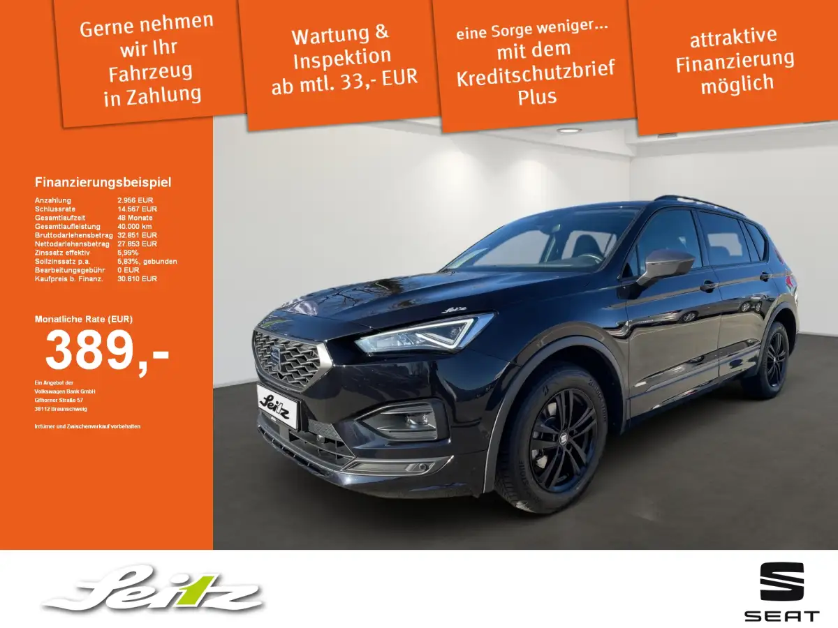 Seat Tarraco, SUV/Geländewagen/Pickup, Benzin, Automatik, Schwarz
