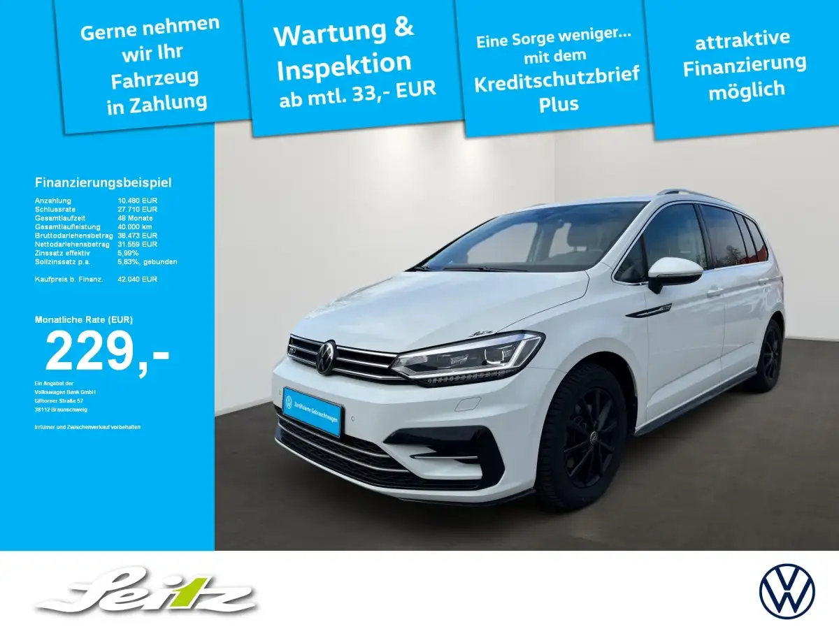 Volkswagen Touran, Van/Kleinbus, Benzin, Automatik, Weiß