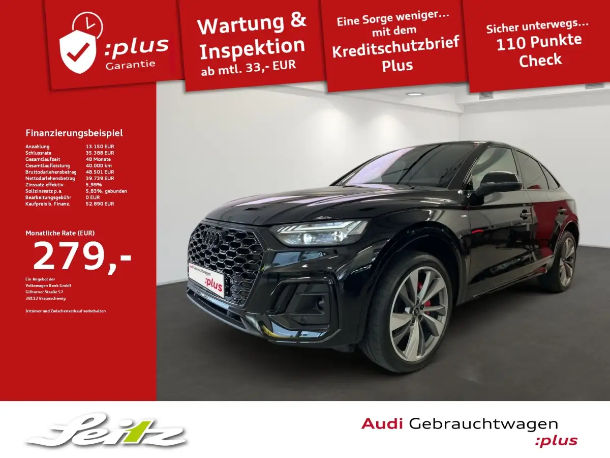 Audi Q5, SUV/Geländewagen/Pickup, Benzin, Automatik, Schwarz