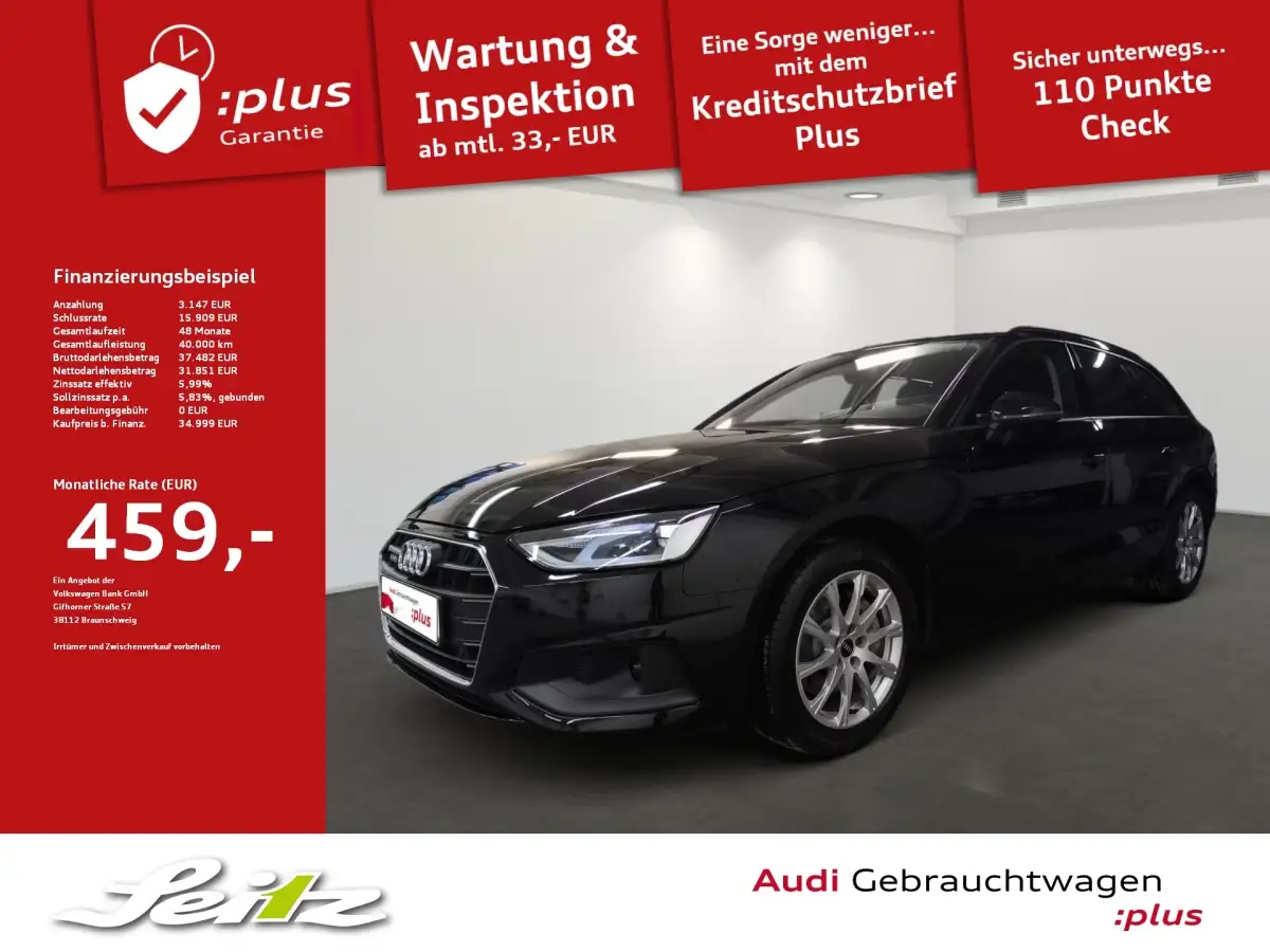 Audi A4, Kombi, Benzin, Automatik, Schwarz