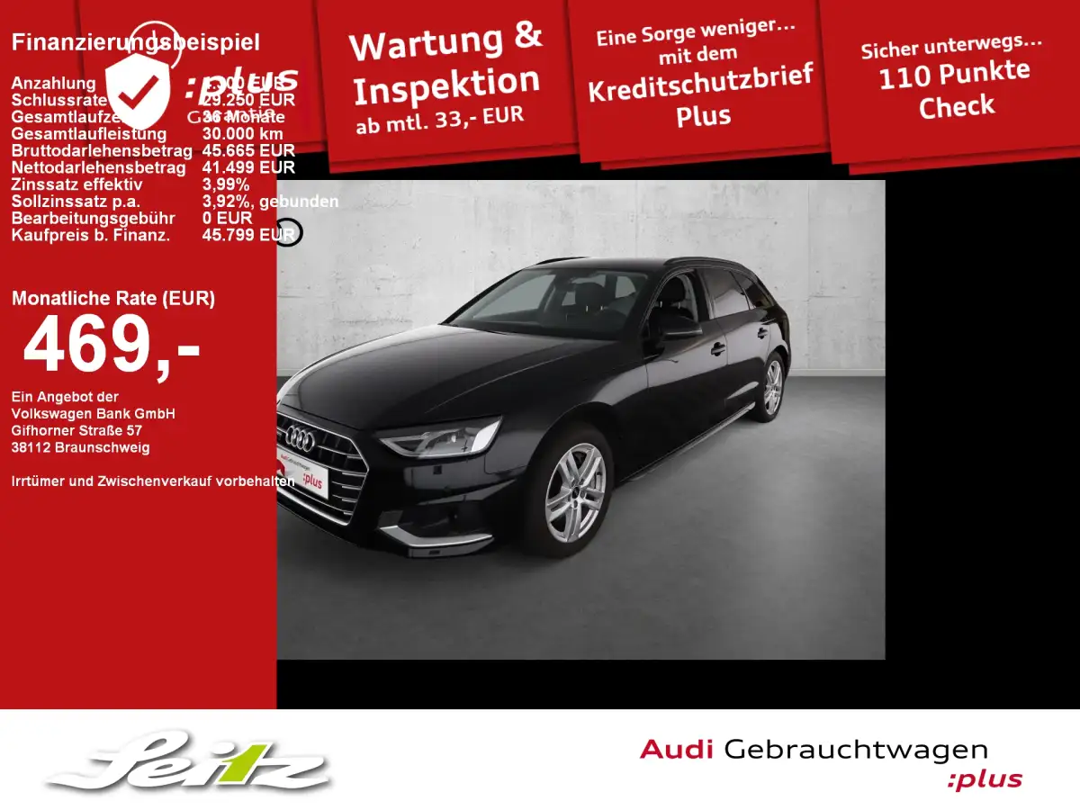 Audi A4, Kombi, Benzin, Automatik, Schwarz