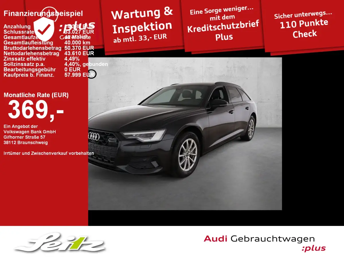 Audi A6, Kombi, Diesel, Automatik, Schwarz