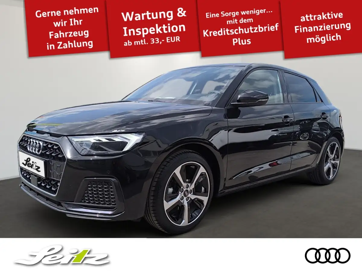 Audi A1, Kleinwagen, Benzin, Automatik, Schwarz