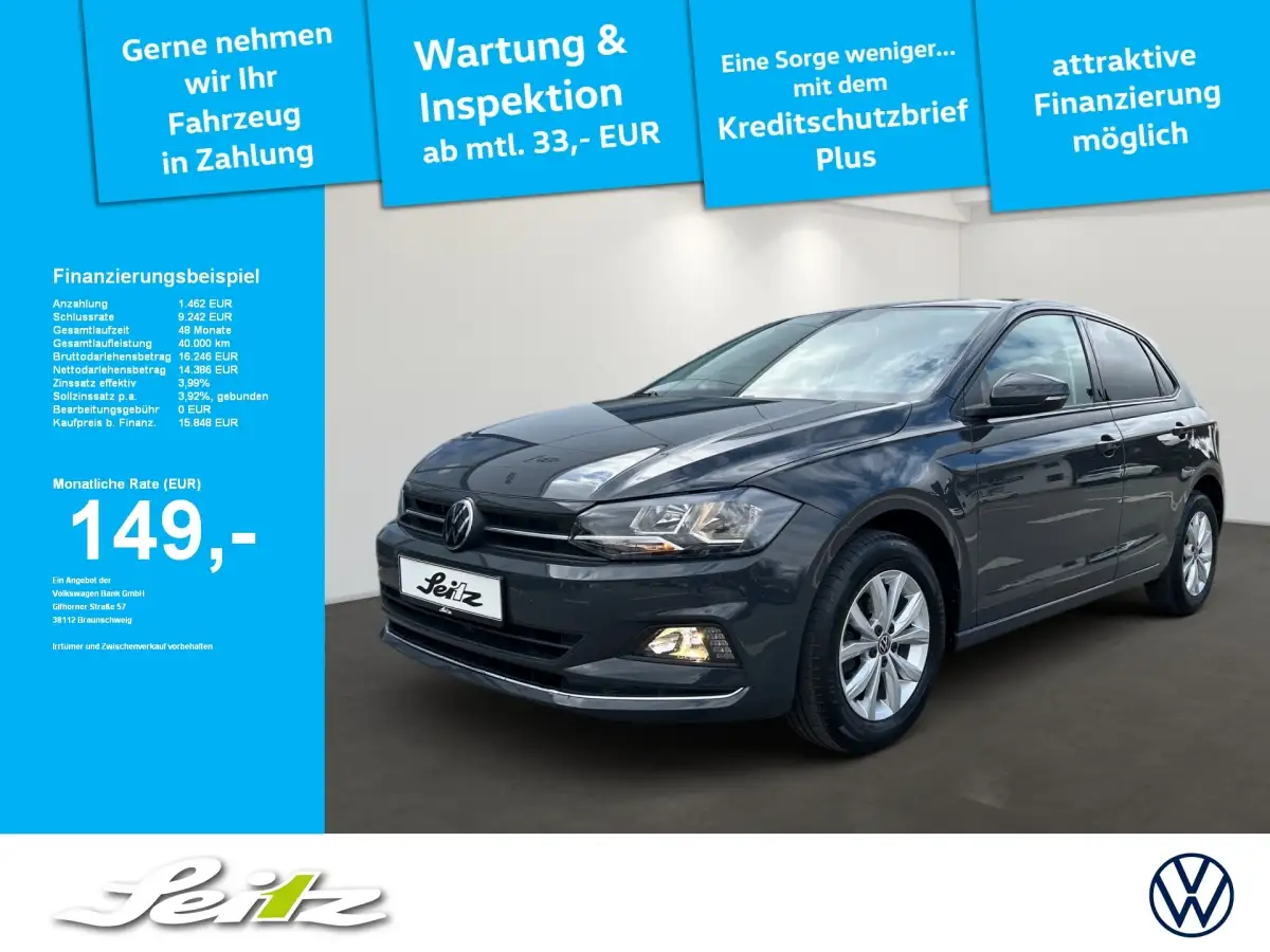 Volkswagen Polo, Kleinwagen, Benzin, Schaltgetriebe, Grau