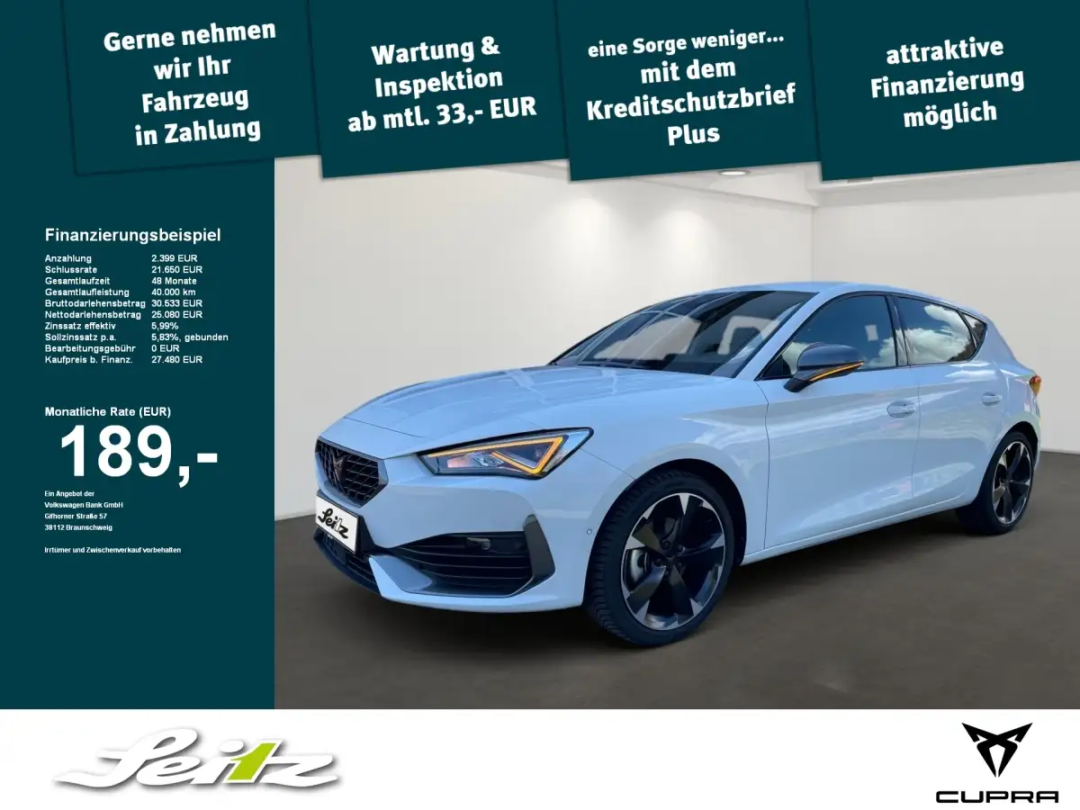 Cupra Leon, Limousine, Benzin, Automatik, Weiß