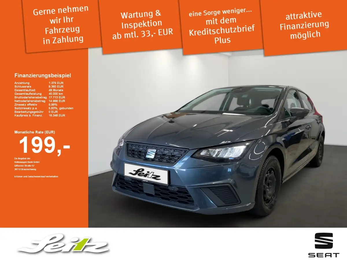 Seat Ibiza, Limousine, Benzin, Schaltgetriebe, Grau