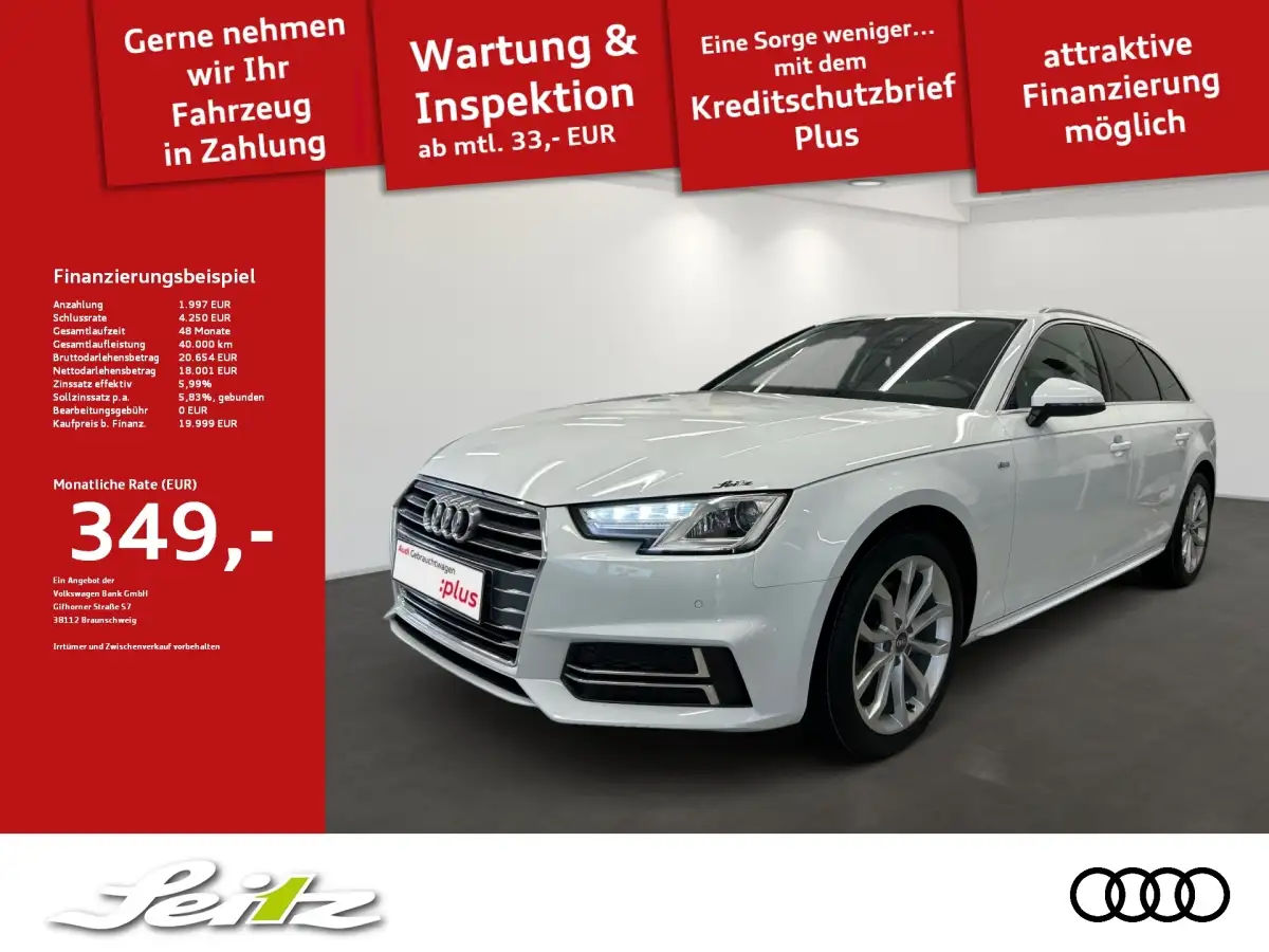 Audi A4, Kombi, Benzin, Schaltgetriebe, Weiß
