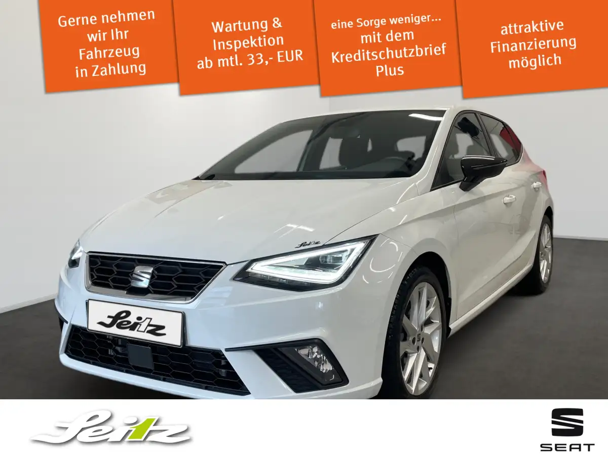 Seat Ibiza, Limousine, Benzin, Automatik, Weiß