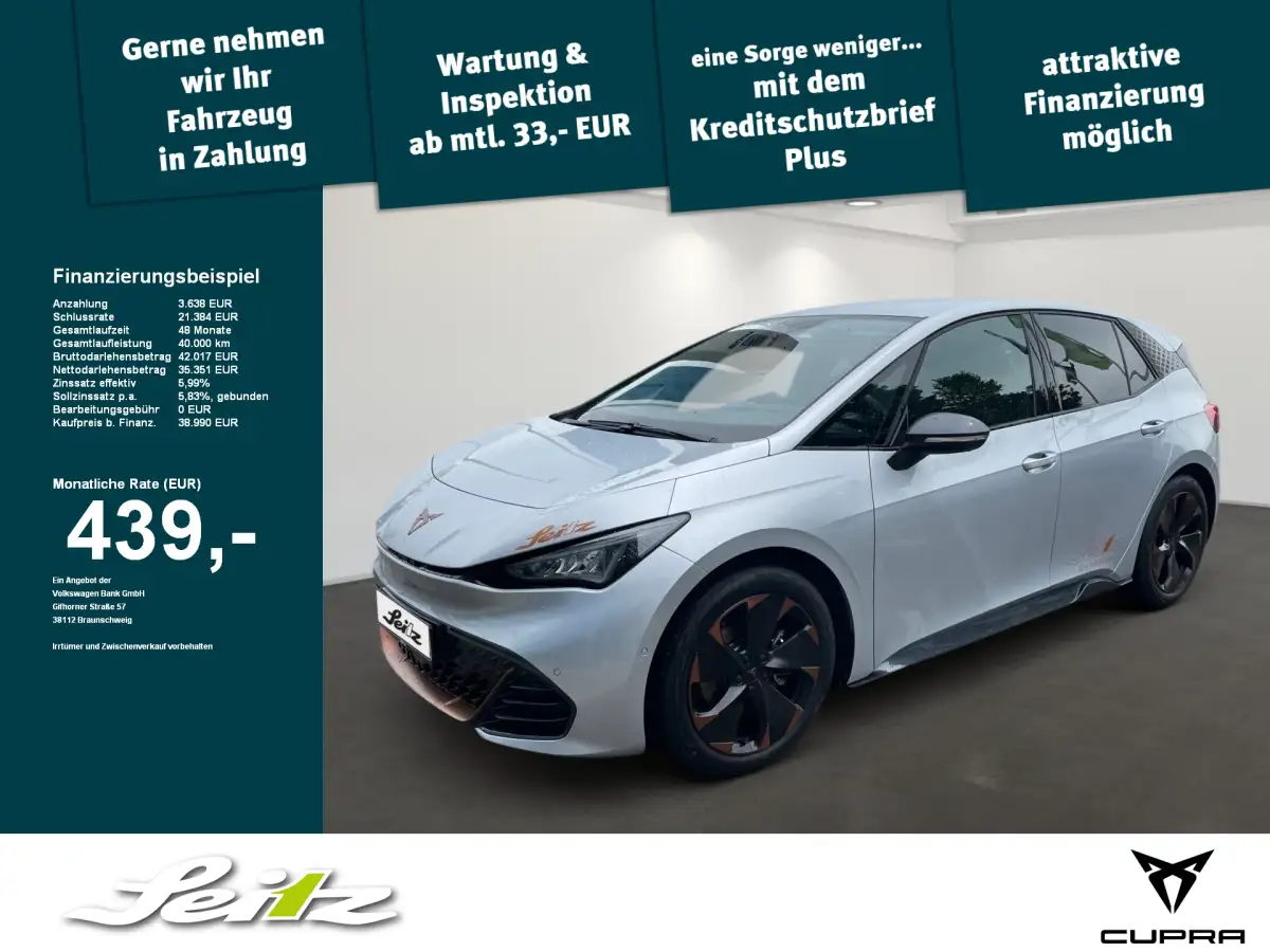 Cupra Born, Limousine, Elektro, Automatik, Silber