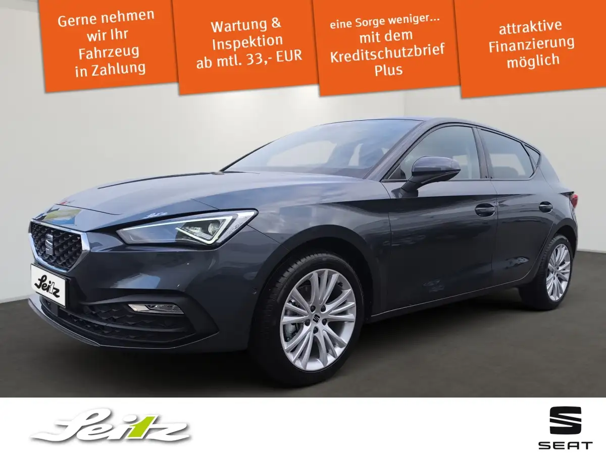 Seat Leon, Limousine, Benzin, Schaltgetriebe, Grau