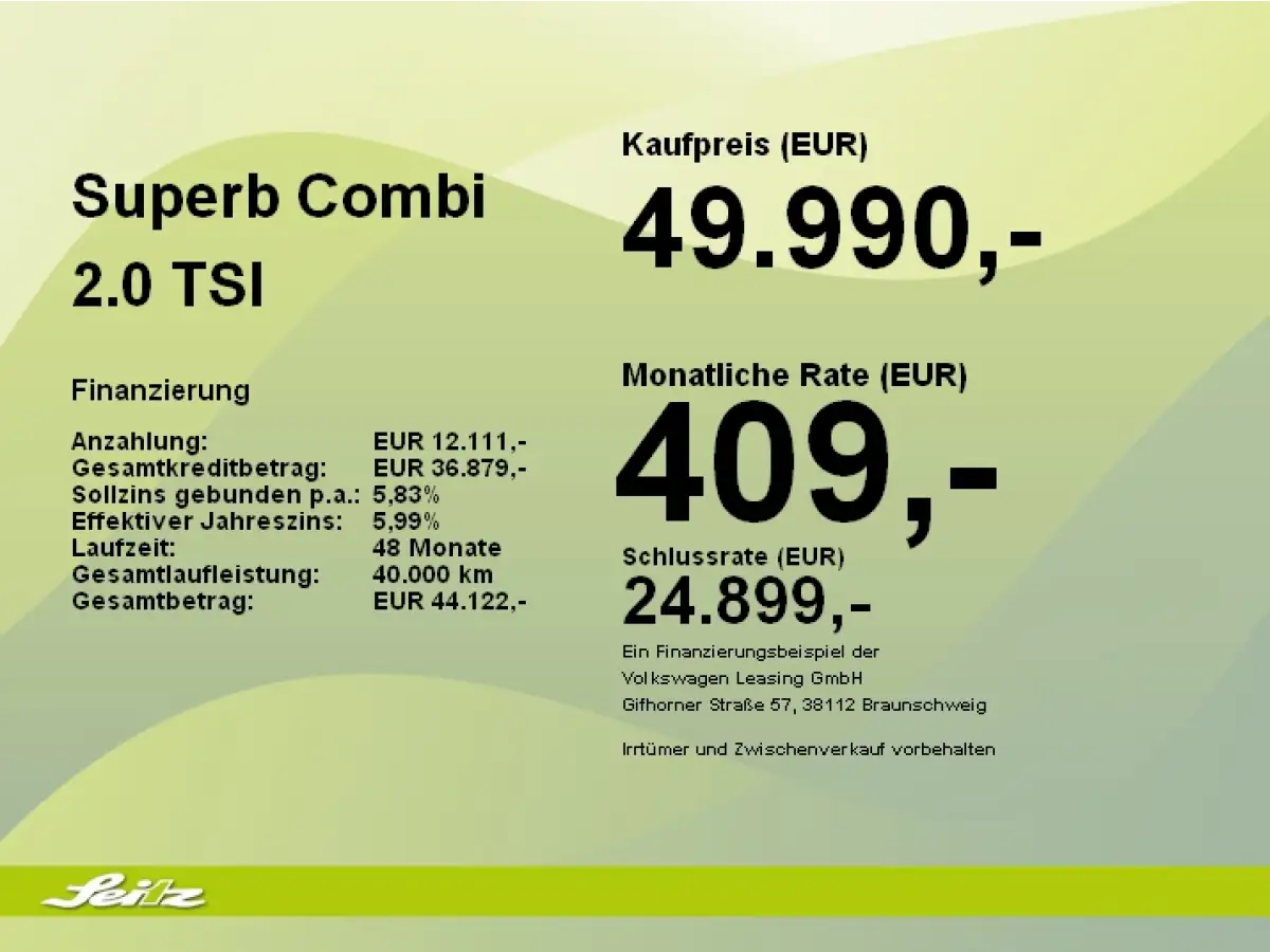Skoda Superb, Kombi, Benzin, Automatik, Silber
