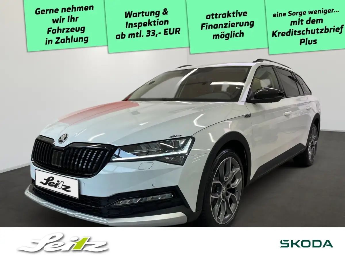Skoda Superb, Kombi, Diesel, Automatik, Weiß