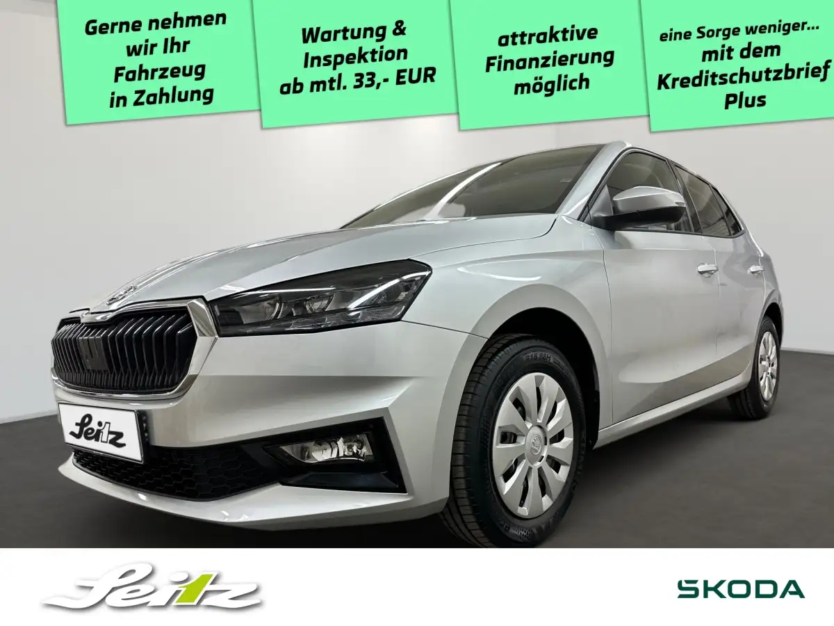 Skoda Fabia, Limousine, Benzin, Schaltgetriebe, Silber