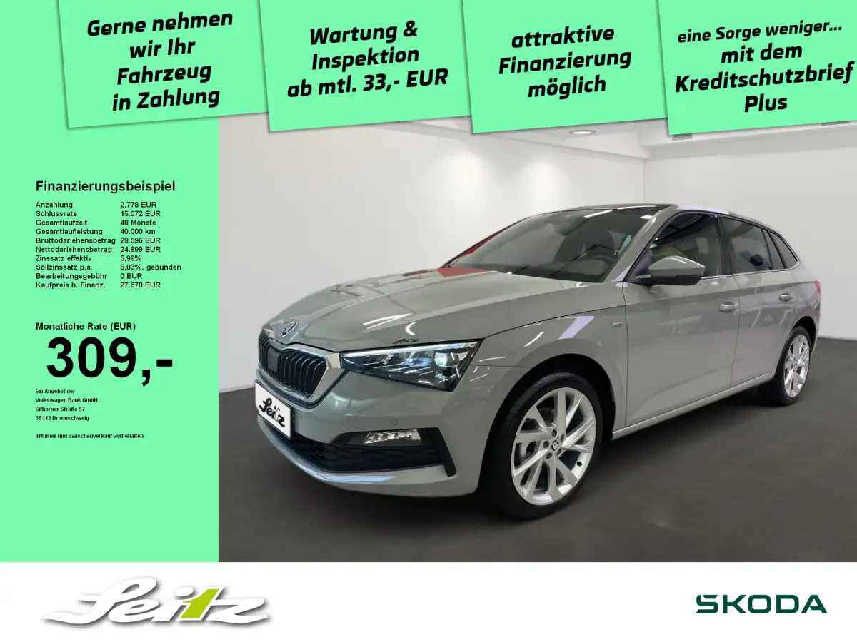 Skoda Scala, Limousine, Benzin, Automatik, Grau