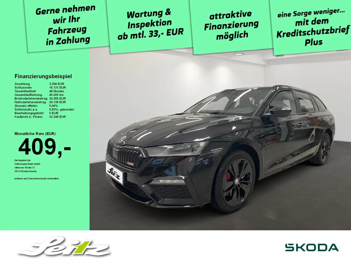 Skoda Octavia, Kombi, Hybrid (Benzin/Elektro), Automatik, Schwarz