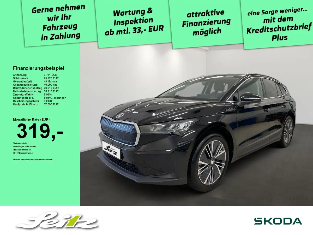 Skoda Enyaq, SUV/Geländewagen/Pickup, Elektro, Automatik, Schwarz