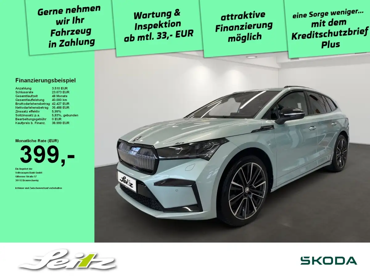 Skoda Enyaq, SUV/Geländewagen/Pickup, Elektro, Automatik, Silber