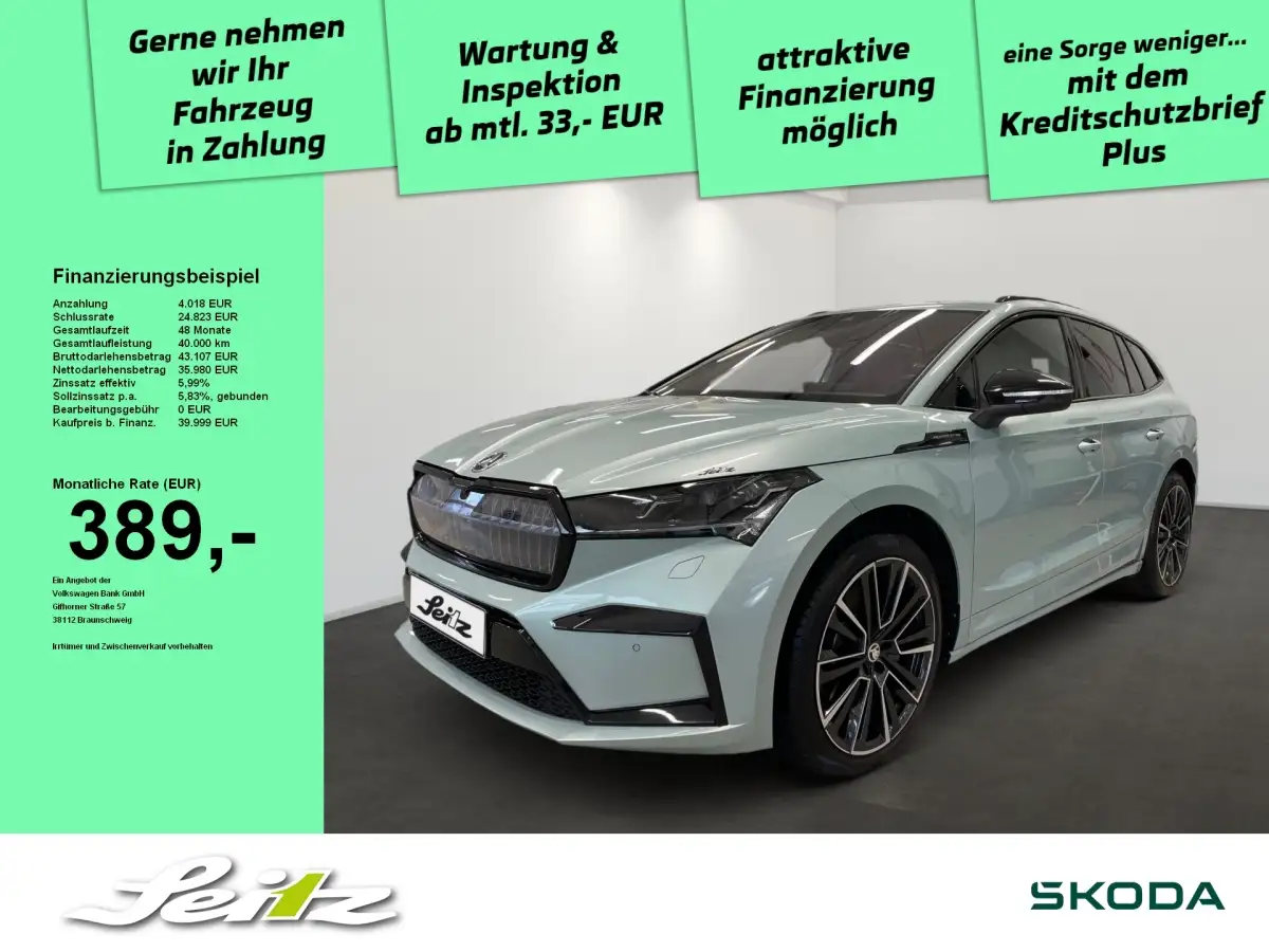 Skoda Enyaq, SUV/Geländewagen/Pickup, Elektro, Automatik, Silber