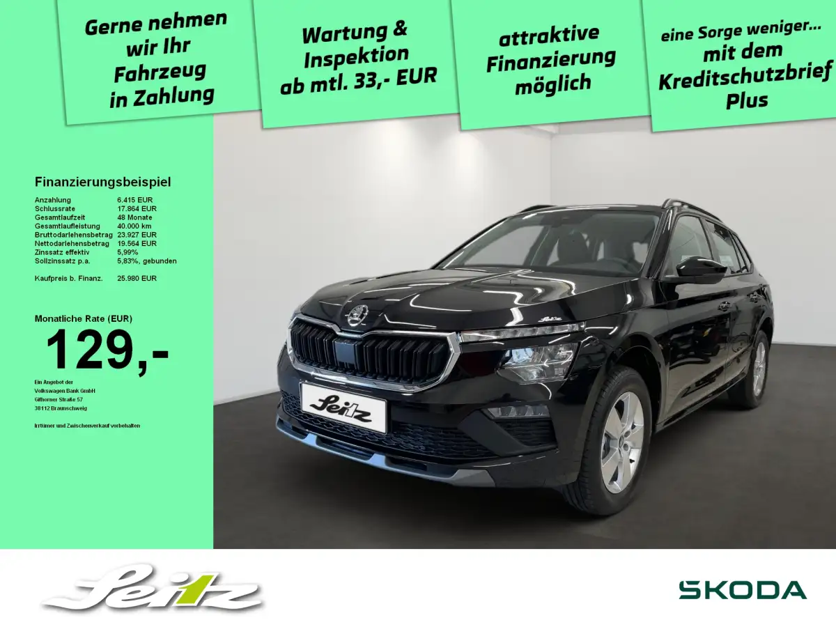 Skoda Kamiq, SUV/Geländewagen/Pickup, Benzin, Automatik, Schwarz