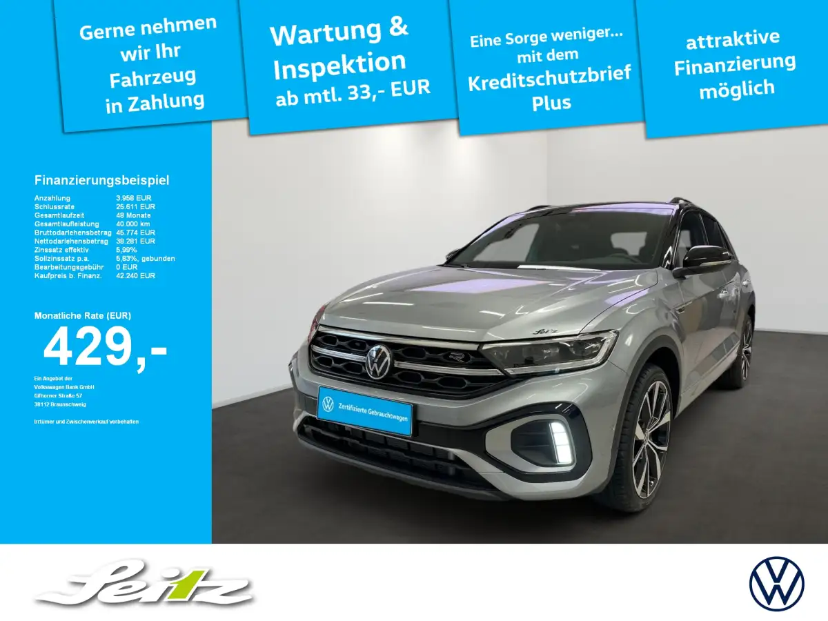 Volkswagen T-Roc, SUV/Geländewagen/Pickup, Benzin, Automatik, Silber