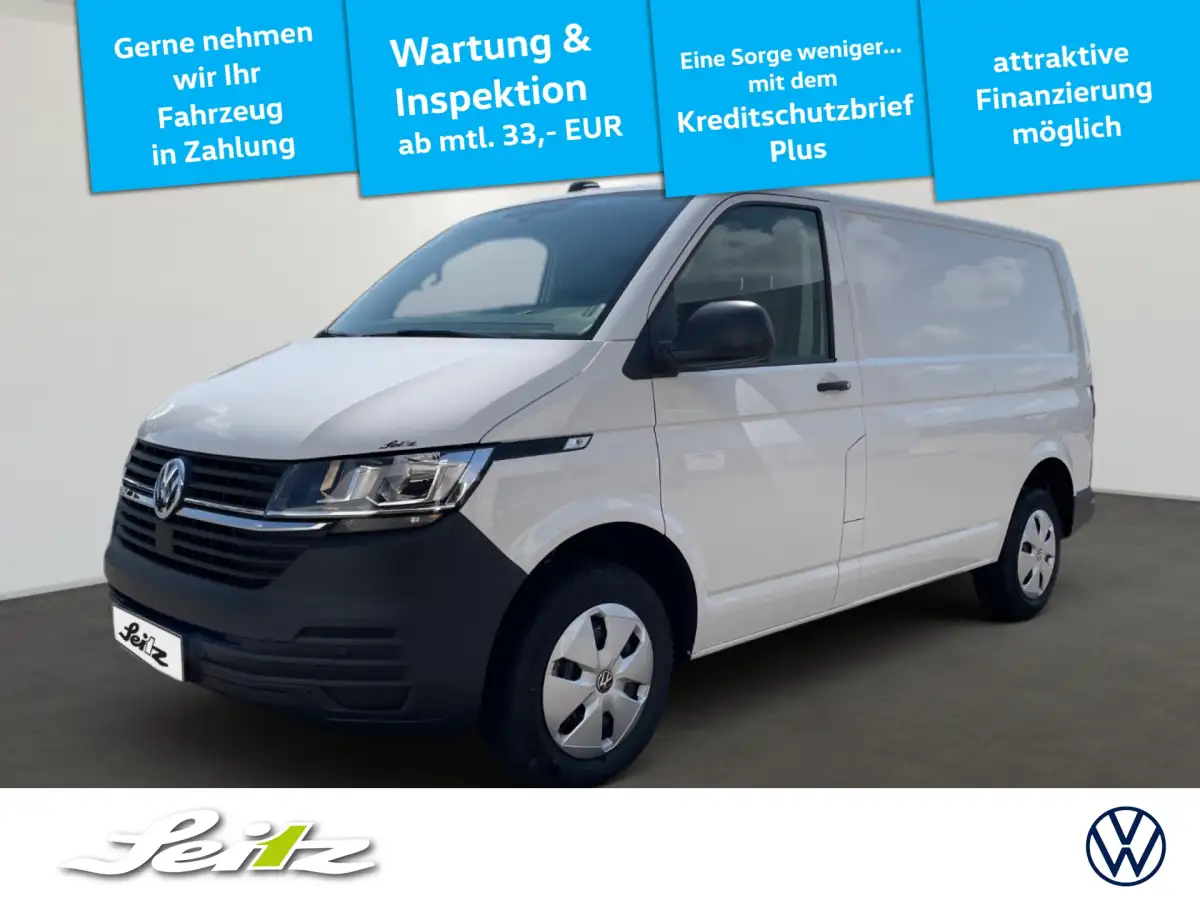 Volkswagen T6 Transporter, Kastenwagen, Diesel, Schaltgetriebe, Weiß