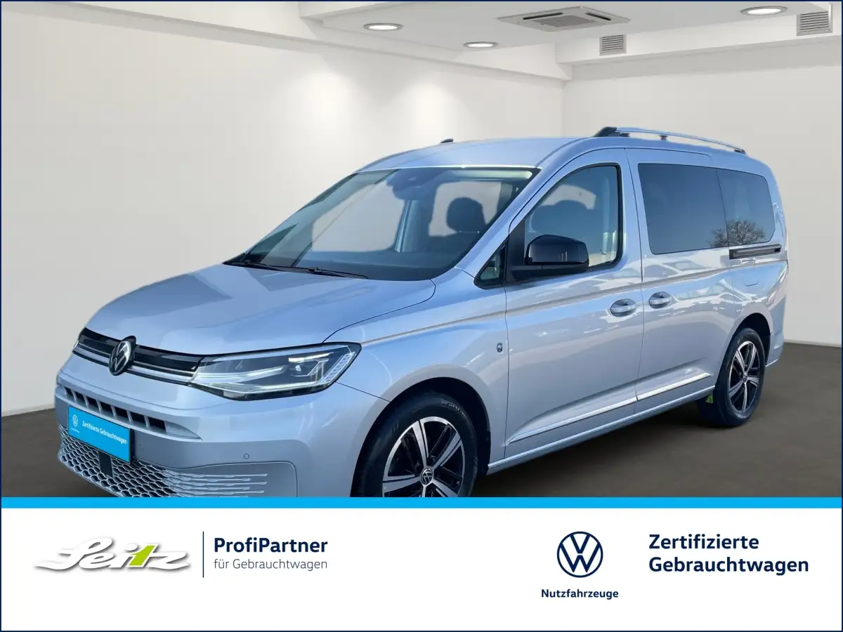 Volkswagen Caddy Maxi, Van/Kleinbus, Diesel, Schaltgetriebe, Silber