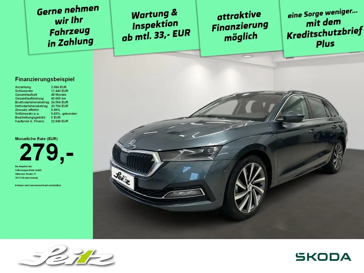 Skoda Octavia, Kombi, Benzin, Schaltgetriebe, Grau