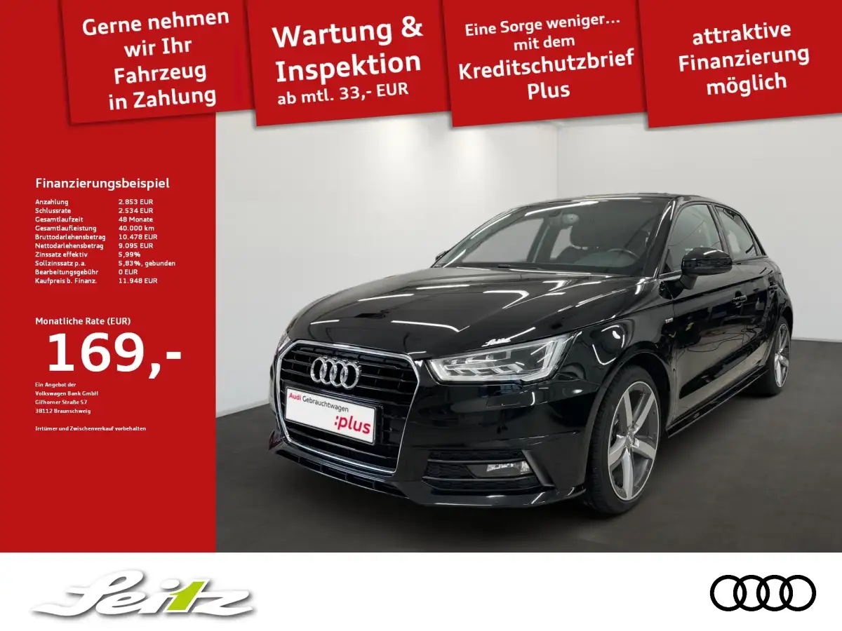 Audi A1, Kleinwagen, Benzin, Schaltgetriebe, Schwarz