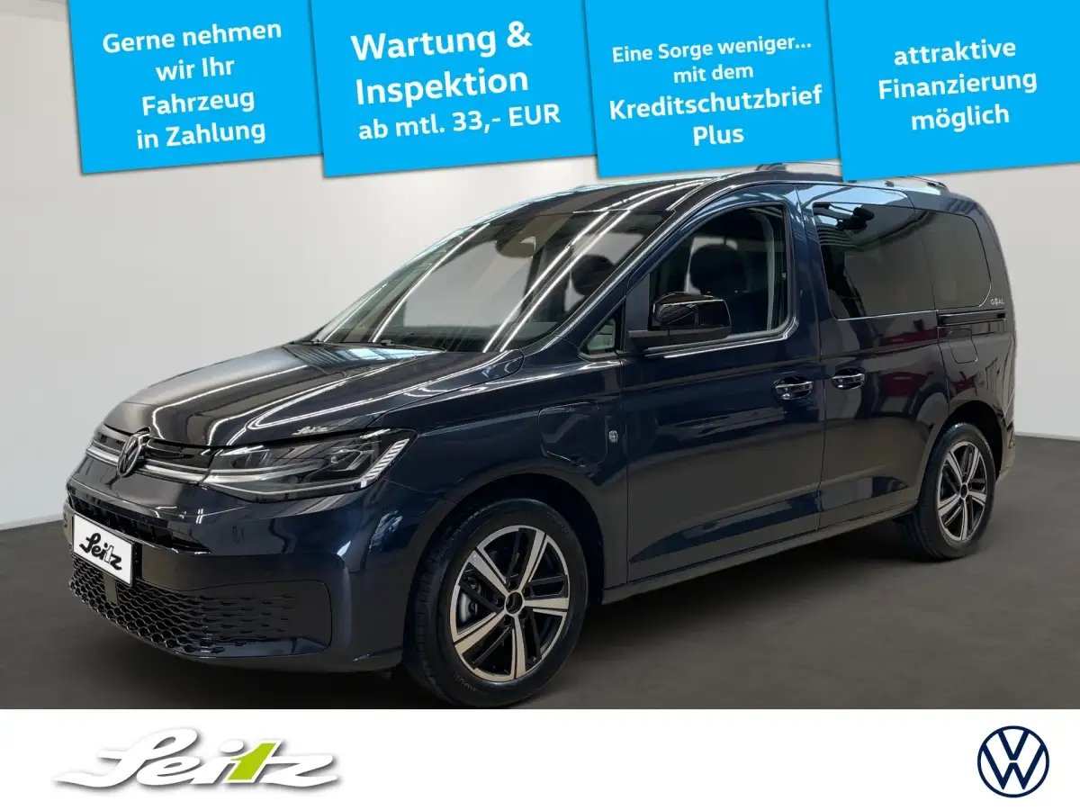 Volkswagen Caddy, Van/Kleinbus, Hybrid (Benzin/Elektro), Automatik, Blau