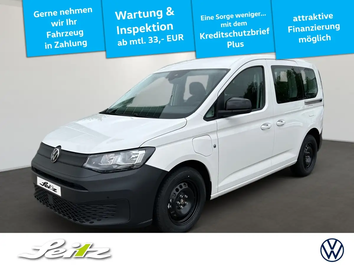 Volkswagen Caddy, Van/Kleinbus, Hybrid (Benzin/Elektro), Automatik, Weiß