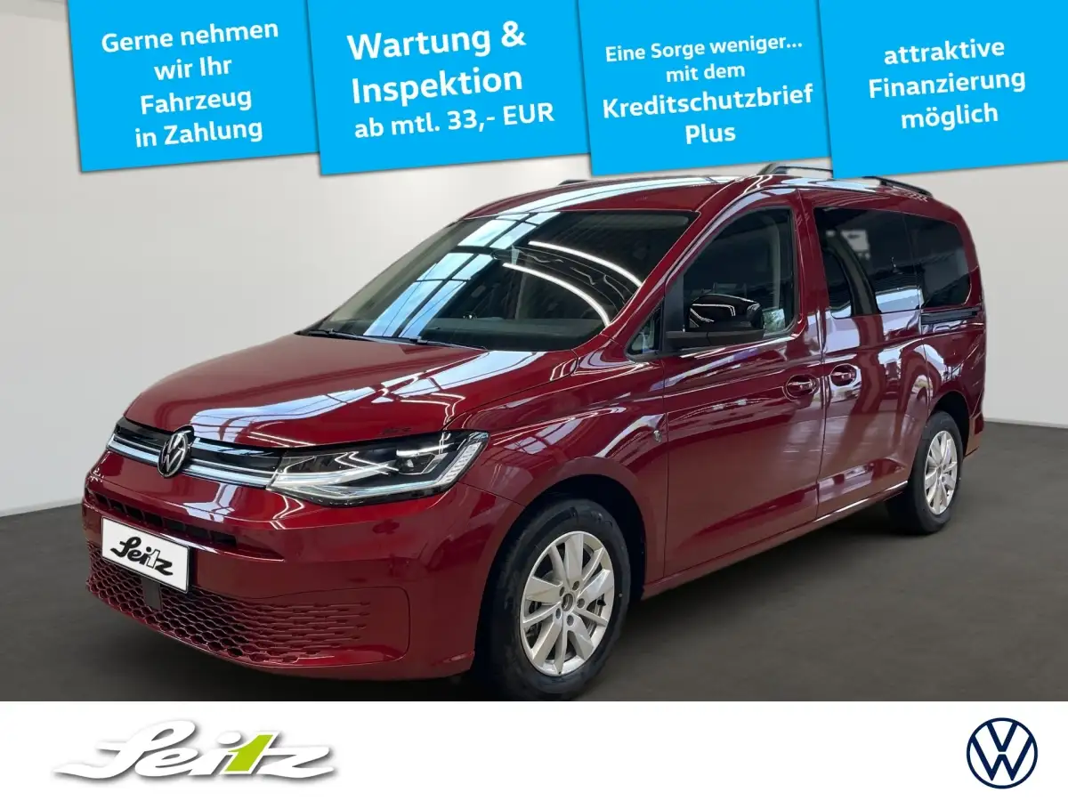Volkswagen Caddy Maxi, Van/Kleinbus, Diesel, Automatik, Rot