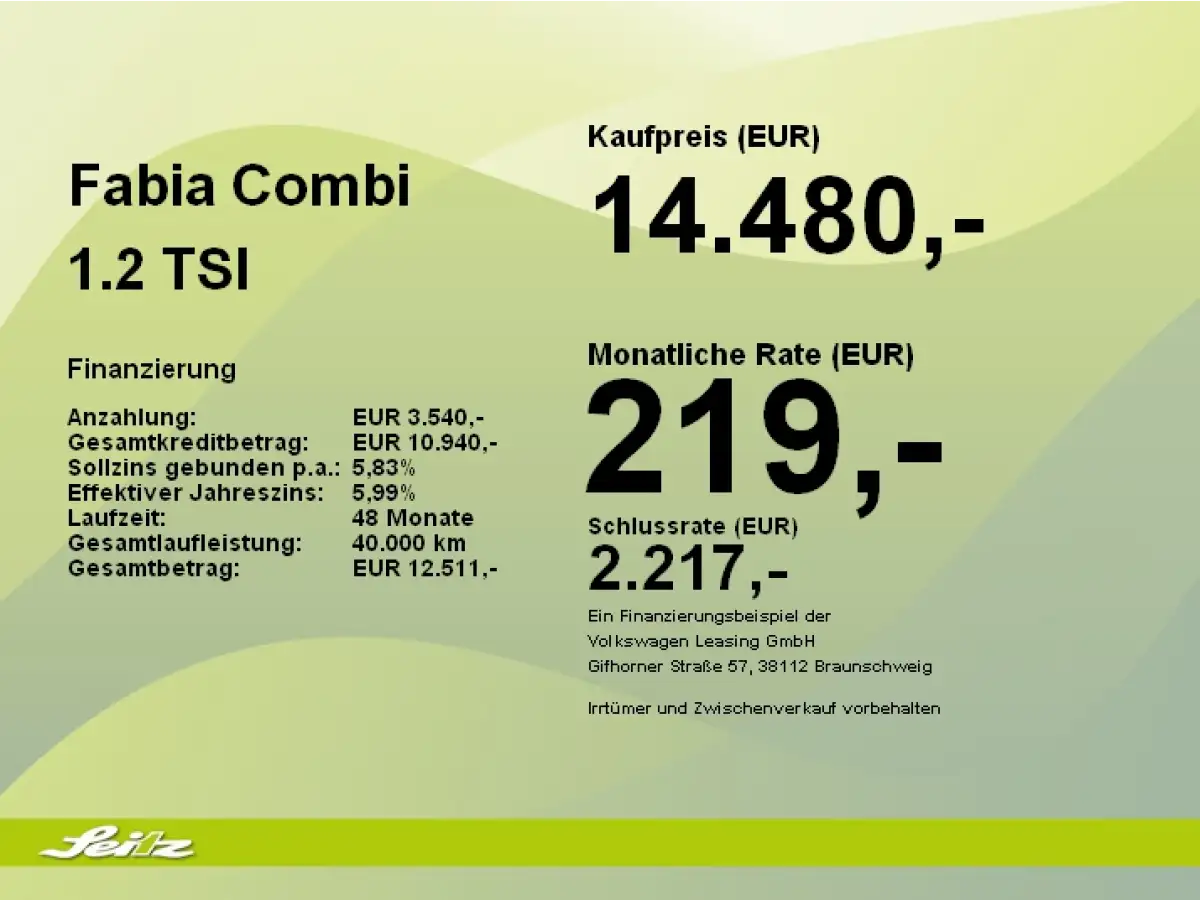 Skoda Fabia, Kombi, Benzin, Automatik, Weiß