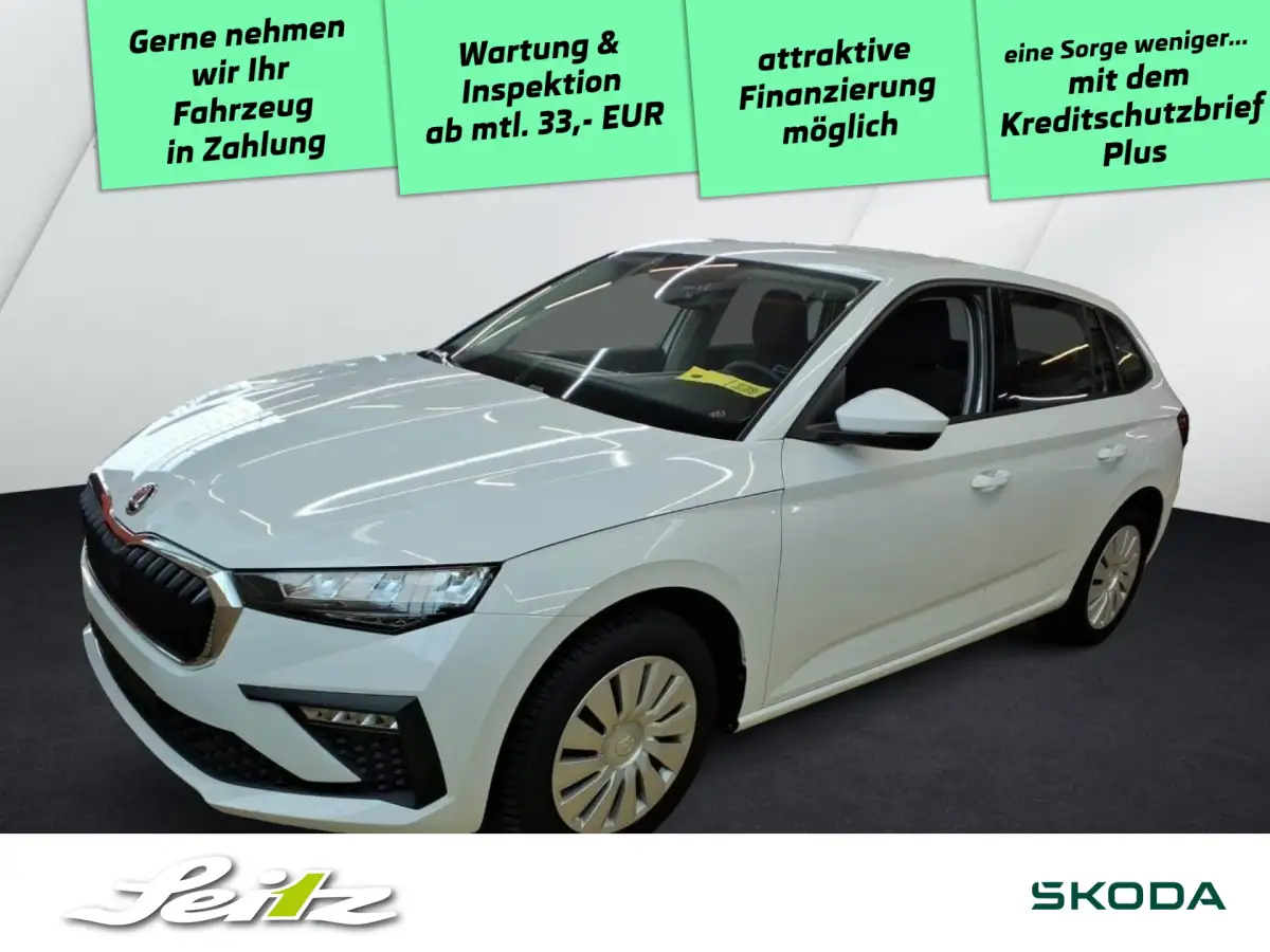 Skoda Scala, Limousine, Benzin, Schaltgetriebe, Weiß