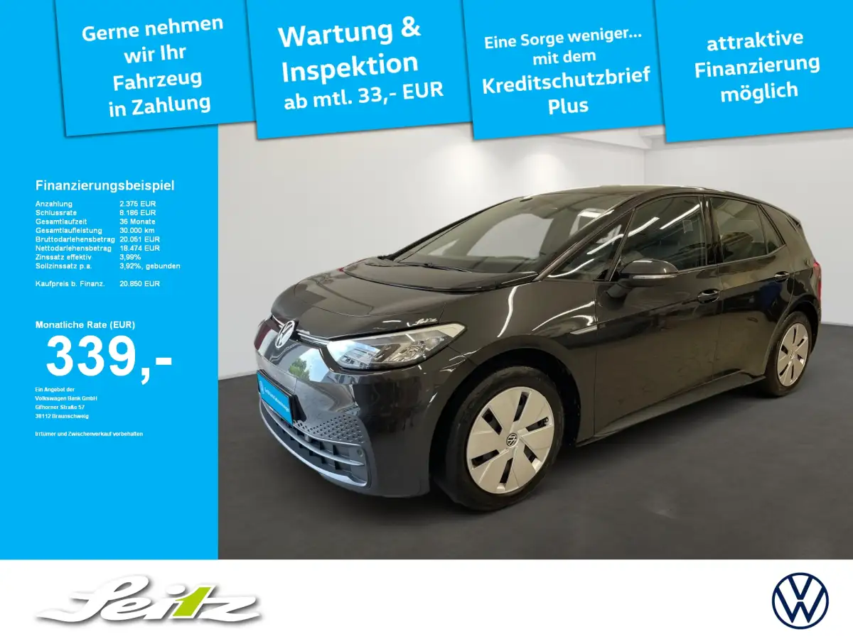 Volkswagen ID.3, Limousine, Elektro, Automatik, Grau