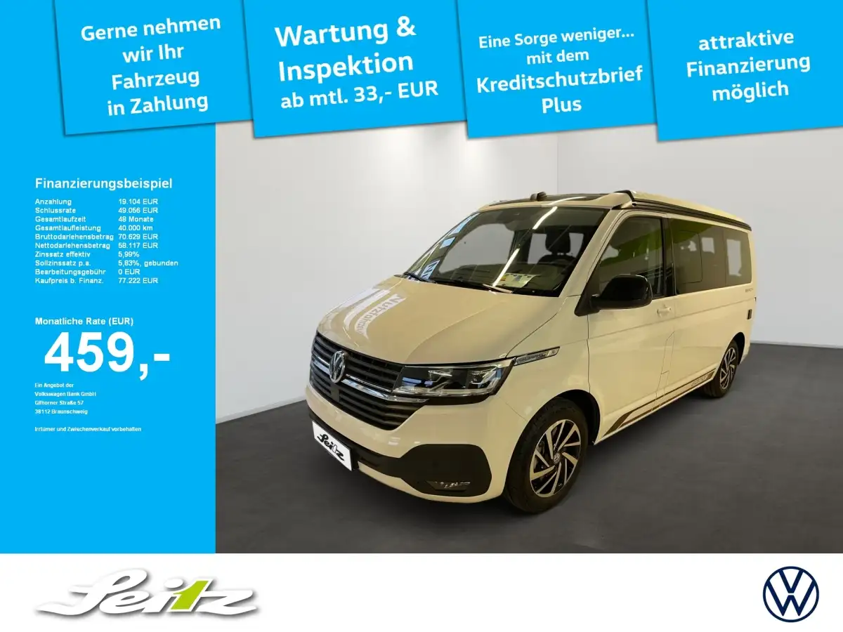 Volkswagen T6 California, Van/Kleinbus, Diesel, Automatik, Weiß