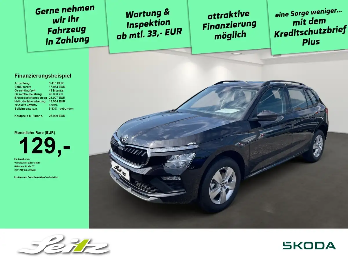 Skoda Kamiq, SUV/Geländewagen/Pickup, Benzin, Automatik, Schwarz