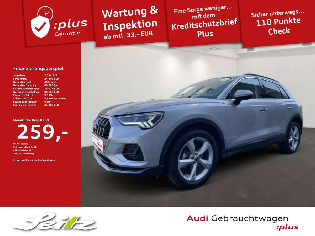 Audi Q3, SUV/Geländewagen/Pickup, Benzin, Automatik, Silber